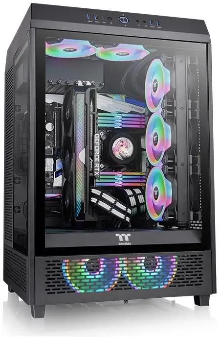 Корпус ATX Thermaltake The Tower 500, Midi-Tower, без БП,  черный [ca-1x1-00m1wn-00]